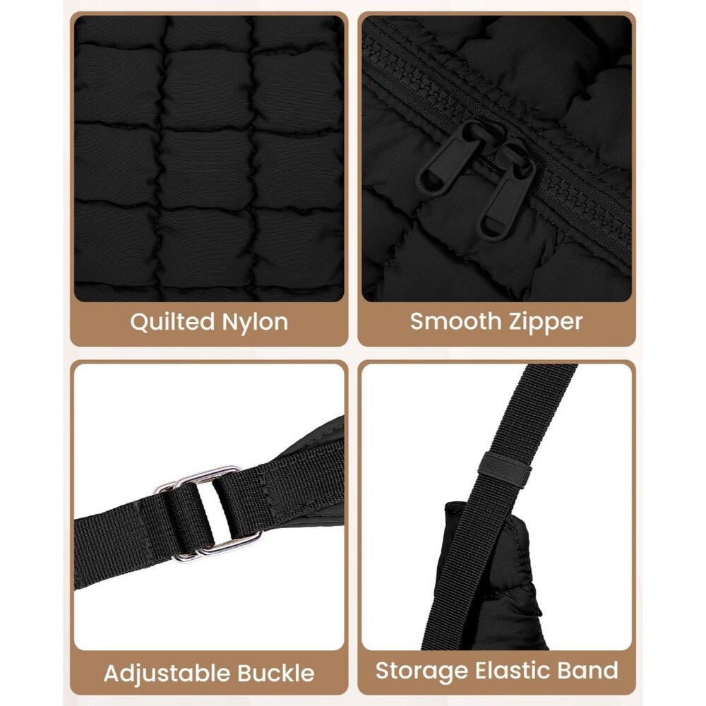 Chic Dumpling-Style Crescent Bag - Lightweight Pu… - image 6